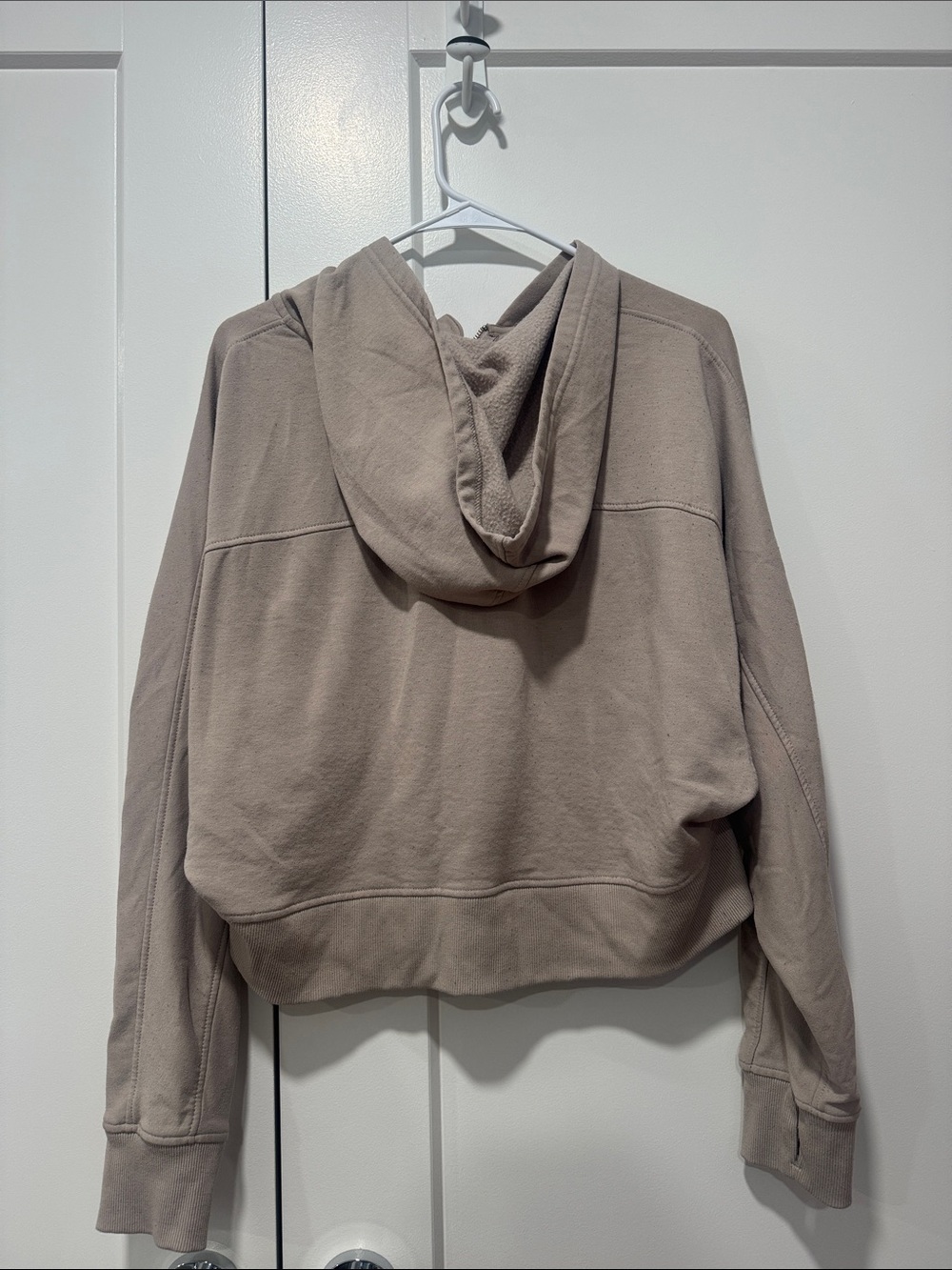 Danskin Beige Zip-Up Fleece Hoodie - Picture 3 of 3
